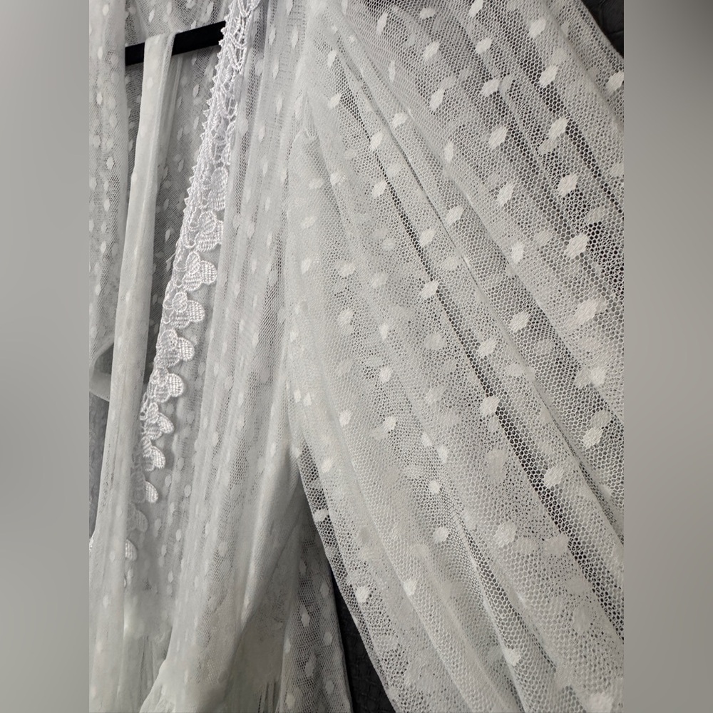 Elegant Sheer White Maxi Dress - Good for Maternity Shoot - Picture 4 of 8